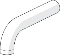 HANSA Uitloop, L=170 Chroom