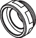 Hansa anneau à visser, M34 x 1, AF 32