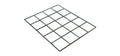 Henco UFH treillis zingué 1200 x 2000 x 3 mm - maille 200 x 200 mm (pièce 2,40 m²) - prix par pièce