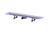 Kessel Linearis Compact rigole de douche complète 850 mm inox