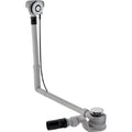 Geberit Uniflex évacuation baignoire avec bouton-poussoir PushControl, d52, longueur 50 cm, avec set de finition: Chromé brillant, d=40/50mm
