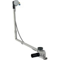 Geberit vidage baignoire avec commande pivotable et arrivée d'eau, d52, longueur 79 cm, avec set de finition et tuyau d'évacuation avec rotule, principe de contre-courant: chromé brillant, d=40/50mm