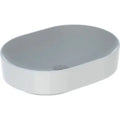 Geberit VariForm lavabo à poser elliptique 550 x 400 mm - blanc - sans trou de robinet - sans trop-plein