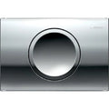 Geberit Delta15 Plaque de déclenchement - pour rinçage interrompable - Chromé brillant