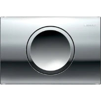 Geberit Delta15 Plaque de déclenchement - pour rinçage interrompable - Chromé brillant