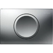 Geberit Delta15 Plaque de déclenchement - pour rinçage interrompable - Chromé mat