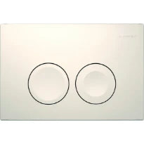 Geberit Delta 25 plaque de commande - blanc - pour rinçage avec 2 volumes