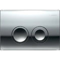 Geberit Delta25 Plaque de déclenchement - pour rinçage à 2 volumes - Chromé brillant