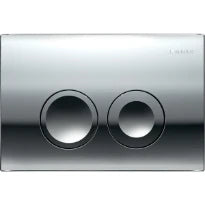 Geberit Delta25 Plaque de déclenchement - pour rinçage à 2 volumes - Chromé brillant