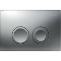 Geberit Delta25 plaque de commande - pour rinçage avec 2 quantités - Mat chromé