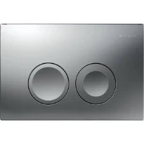 Geberit Delta25 plaque de commande - pour rinçage avec 2 quantités - Mat chromé