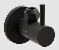 Clou InBe design robinet d'arrêt type 1, rond, noir mat