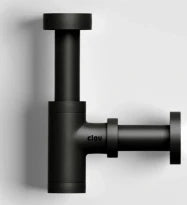 Clou Mini Suk siphon desing, noir mat, spécifique pour lave-mains