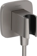 Hansgrohe Fixfit Porter Q avec support douchette - noir chromé brossé
