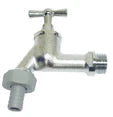 Schlosser 1730 robinet de service double 1/2 M - chromé mat