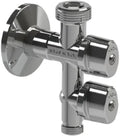 Arco Combi vanne machine à laver double à bille avec clapet anti-retour MMM 1/2 x 3/4 x 3/8 - chromé - Belgaqua - Vitaq anti-calcaire