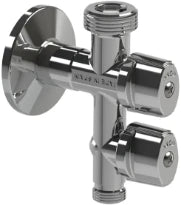 Arco Combi vanne machine à laver double à bille avec clapet anti-retour MMM 1/2 x 3/4 x 3/8 - chromé - Belgaqua - Vitaq anti-calcaire