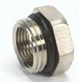 Begetube collecteur réduction MF 4/4 x 3/4 - avec O-ring - chromé