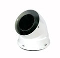 Ubbink Alu/K coude blanc 60/100-45°