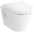 Vitra Integra wc-suspendu PACK VitraFlush (wc-suspendu + slimseat siège softclose) sans bride - blanc - B355xD540 mm