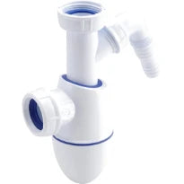 Nicoll Easyphon bekersifon met wasmachineaansluiting 5/4 x 40 mm - wit