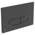 Ideal Standard Oleas M1 plaque de commande 2F commande mécanique noir angles arrondis Noir