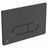 Ideal Standard Oleas M1 plaque de commande 2F commande mécanique noir angles arrondis Noir