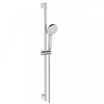 Ideal Standard IdealRain Barre de douche 900 mm avec douchette Evo Ø 110 mm avec 3 fonctions, 8 l/min, 1750 mm IdealFlex chromé