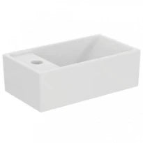 Ideal Standard i.life S lave-mains 370 x 210 mm - blanc - avec trou de robinet gauche - sans trop-plein