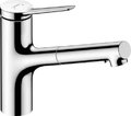 Hansgrohe Zesis M33 mitigeur cuisine 150 - avec douchette extractible 2 jets - chromé