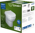 Duravit DuraStyle Basic toilette PACK Rimless (toilette + siège avec softclose) sorti H Back to Wall - blanc - connection eau direct