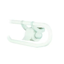PORTE PAPIER WC LINIDO blanc synthetique commande à une main