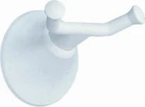 PORTE MANTEAU DOUBLE LINIDO blanc synthetique