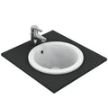 Ideal Standard Connect lavabo encastré rond 380 mm - blanc - sans trou de robinet - avec trop-plein