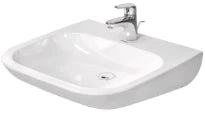 Duravit D-Code Vital Med lavabo 600 x 550 mm - blanc - avec trou de robinet - sans trop-plein