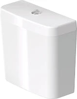 Duravit D-Code réservoir de chasse - blanc/chrome - raccordement en bas gauche - Dual Flush