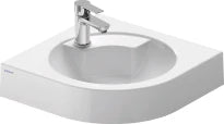 Duravit Architec lavabo d'angle 635 x 540 mm - blanc - avec trou de robinet centre gauche - sans trop-plein