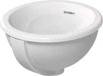 Duravit Architec Bali lavabo encastré rond 335 mm - blanc - sans trou de robinet - avec trop-plein - fond émaillé
