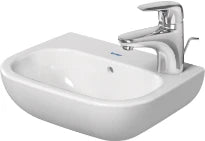 Duravit D-Code lave-mains 360 x 270 mm - blanc - avec trou de robinet - avec trop-plein