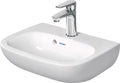Duravit D-code lave-mains 450 x 340 mm - blanc - avec trou de robinet - avec trop-plein