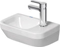 Duravit DuraStyle lave-mains 360 x 220 mm - blanc - avec trou de robinet droite - sans trop-plein