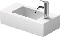 Duravit Vero lave-mains 500 x 250 mm - blanc - avec trou de robinet gauche - avec trop-plein