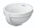 Duravit Architec lavabo encastré rond 320 mm - blanc - sans trou de robinet - avec trop-plein - fond émaillé