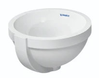 Duravit Architec lavabo encastré rond 320 mm - blanc - sans trou de robinet - avec trop-plein - fond émaillé