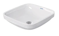 Duravit DuraStyle lavabo sous plan 400 x 400 mm - blanc - sans trou de robinet - avec trop-plein - fixation inclus
