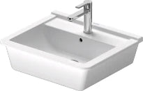 Duravit Starck 3 lavabo encastré 560 x 465 mm - blanc - avec trou de robinet - avec trop-plein