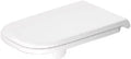 Duravit D-Code Vital abattant - NOUVEAU MODELE - blanc - charnière inox continue - version longue