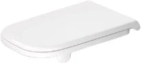 Duravit D-Code Vital abattant - NOUVEAU MODELE - blanc - charnière inox continue - version longue