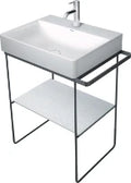 Duravit DuraSquare plateau verre sur console metall.p. lav. 235360, blanc