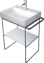 Duravit DuraSquare plateau verre sur console metall.p. lav. 235360, blanc